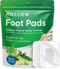 Natural Cleansing Foot Pads - Premium Care - Relieves Stress and Green 