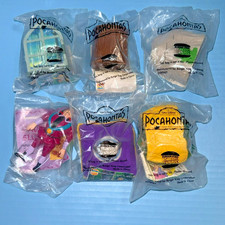 Vintage Burger King Pocahontas Figure Finger Puppet Kids Meal Toys Lot New 1996