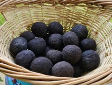 *NEW* Handmade Alpaca Dryer Balls (Set of 3)-USA Grown & Made-Bay Black Rose Gry