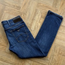 Jeans Emporio Armani J06 slim fit denim elasticizzato W32 L32 blu scuro uomo 8N6J06
