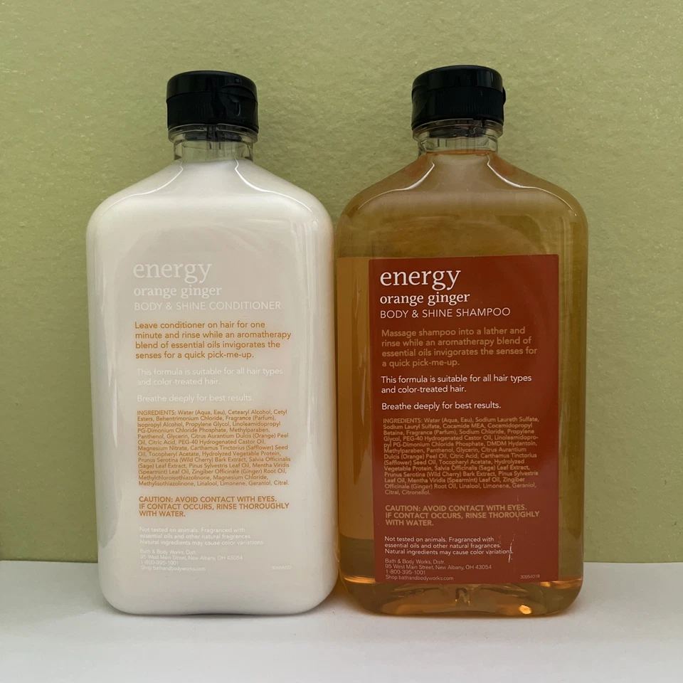 Bath & Body Works ENERGY ORANGE GINGER Body & Shine Shampoo & Conditioner Set - Image 2 of 2
