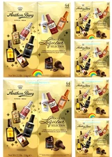 6 Boxes Anthon Berg Dark Chocolate Liqueur Liquor filled Bottles 64ct 2.2lb Each