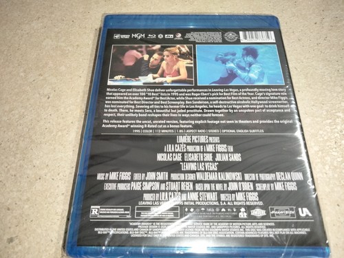 BRAND NEW Leaving Las Vegas Blu-ray Sandpiper Nicolas Cage Elisabeth Shue - Picture 2 of 2