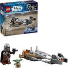 LEGO Star Wars The Mandalorian & Grogu’s Speeder Bike Building Toy for Boys & Gi