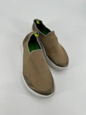 Oofos OOMG Eezee Low Taupe Recovery Sandals Shoes Slip On Comfort Women's 8.5