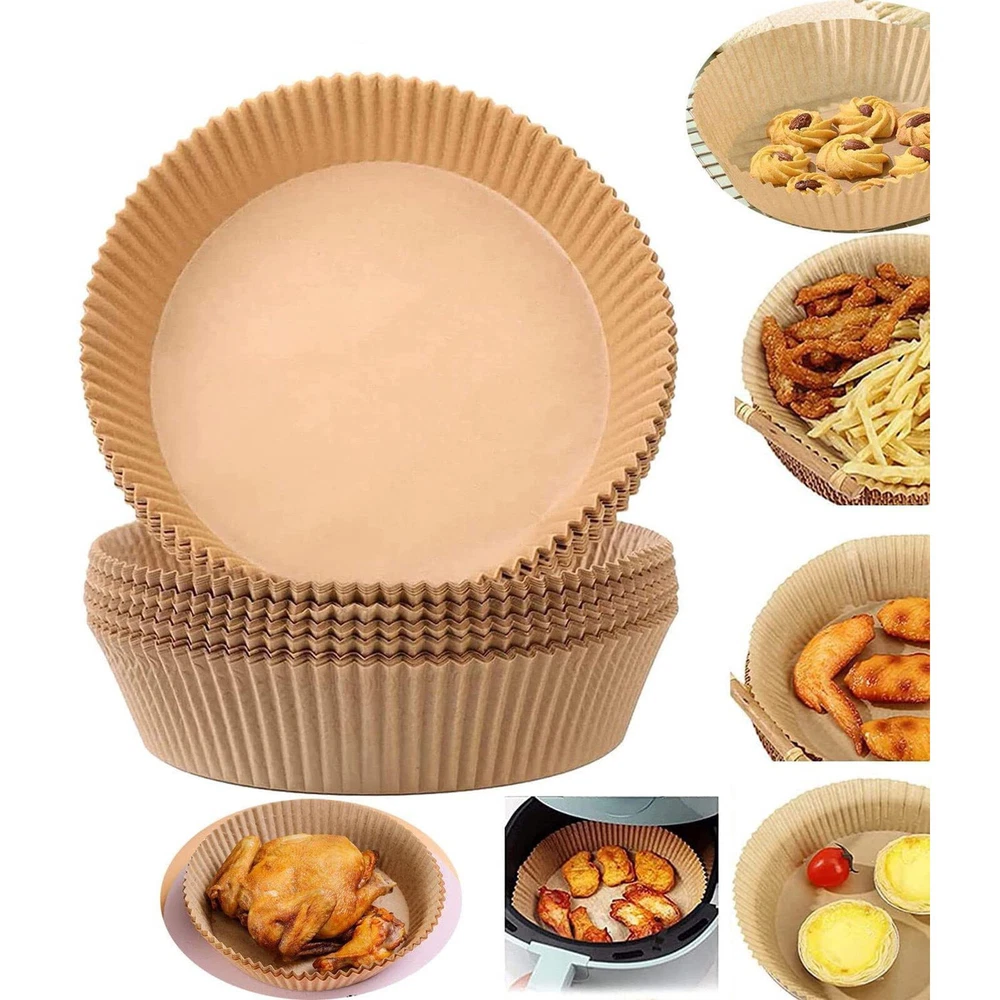 Air Fryer Silicone Pot Basket Liners Non-Stick Safe Oven Baking Tray Accessories Air Fryer Silicone Pot Basket Liners Non-Stick Safe Oven Baking Tray Accessories