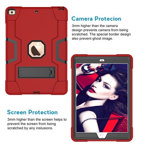 Hybrid Heavy Duty Armor Rugged Gel Stand Case Cover For iPad 10.2" 7th Gen 2019 - Picture 39 of 92
