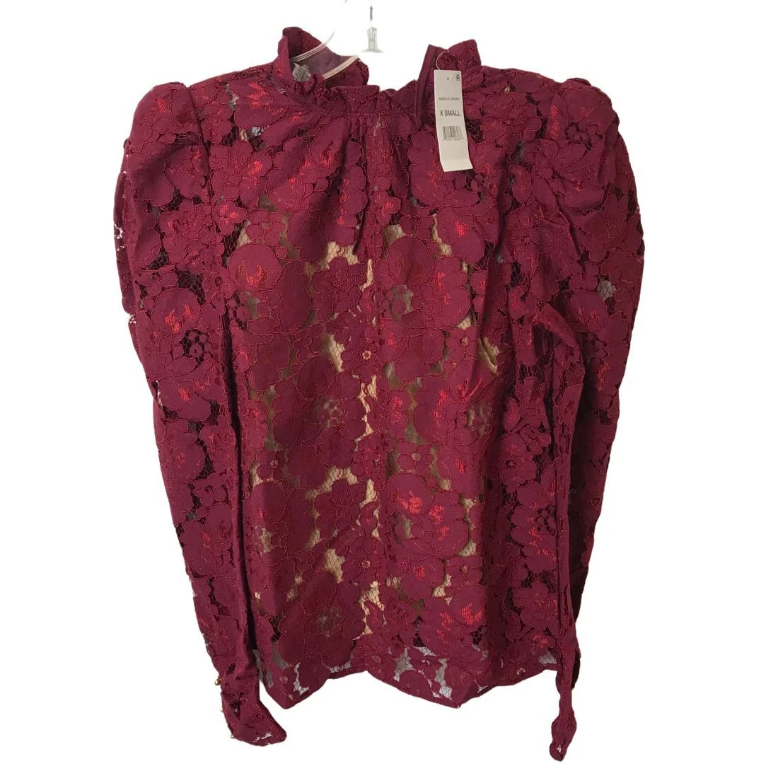 Emma puff sleeve lace clearance top