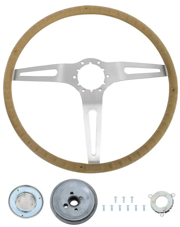 OER 15" Saddle Grip Cushioned Steering Wheel Kit For 1967-1972 Chevy/GMC Trucks - Image 2 of 4