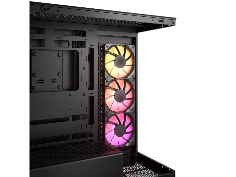 CORSAIR 3500X ARGB Tempered Glass Mid-Tower PC Case, Black – 3x Pre-Installed RS - Image 4 of 4