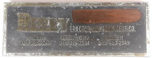 Berry Tractor & Equipment Company Printing Block Letterpress Typography