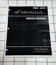 3 Hole Punch Service Shop Repair Manual Honda FSC600 Silver Wing 600 Scooter