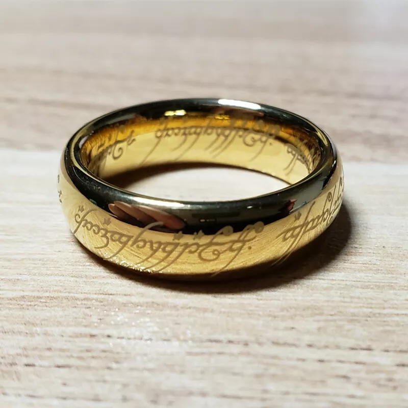 Lord Of The Rings - Gold Men's Tungsten Ring