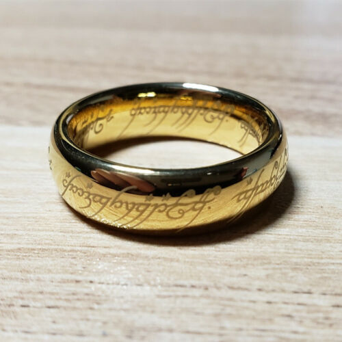 Władca Pierścieni The One Ring Wolfram Biżuteria Kolekcja Najlepszy prezent - Zdjęcie 1 z 8