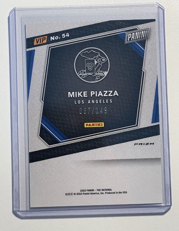 Mike Piazza /149 SP Blue Prizm 2023 Panini National Convention VIP