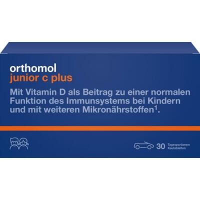 2x ORTHOMOL Junior C Plus,2x30 Portionen, Kautabletten Mandarine/Orange 10013630