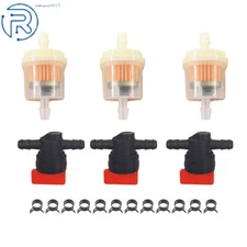 3Kit 1/4" Fuel Gas Filter Shut Cut Off Valve 494768 698183 697947 In Line