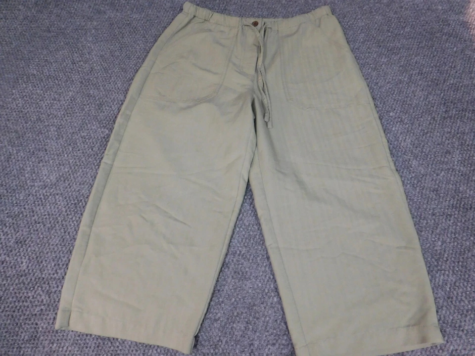 Pantalones para mujer Caribbean Joe PM Petites verde capri Foto 4 de 4