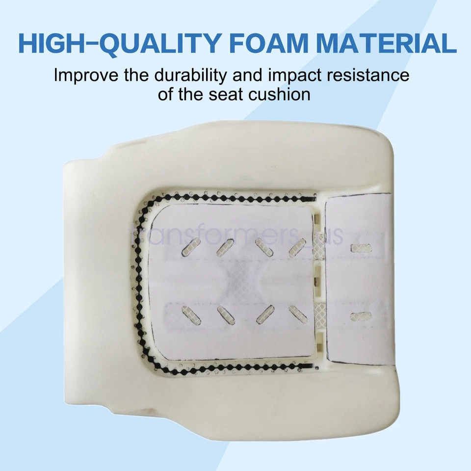 For FORD F-150 2011-2014 DRIVER BOTTOM SEAT COVER STEEL GRAY & Foam Cushion - Image 3 of 4