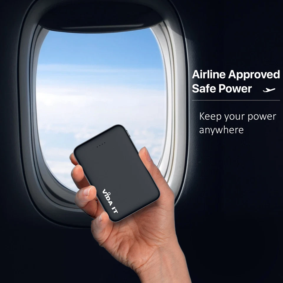 Pequeño Banco de Alimentación 5000mAh USB Batería Mini Cargador de Teléfono Portátil Reutilizable Foto 4 de 4