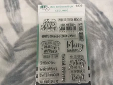 LDRS Creative Stamp Set ~ Make The Season Bright - 3235 New