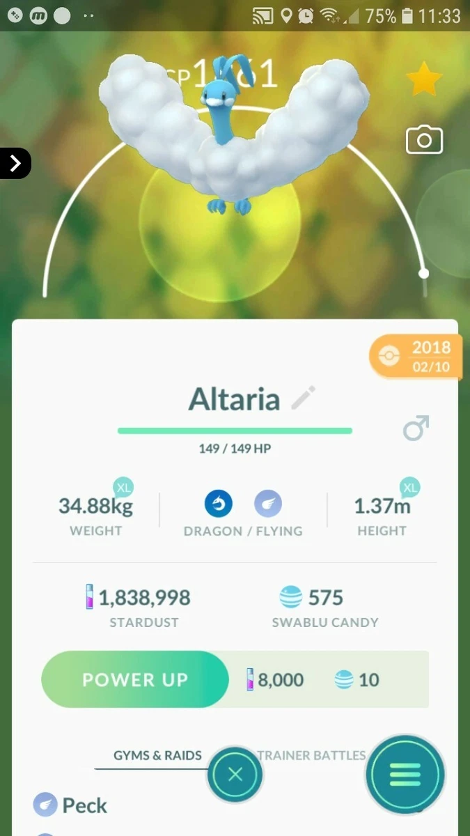 What Level Does Swablu Evolve