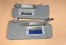 10-14 SUBARU OUTBACK SUN VISORS SHADE SET LEFT AND RIGHT SHADE GRAY USED OEM