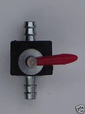 1/4" INLINE FUEL SHUTOFF, METAL NOT PLASTIC ( NEW )  :  