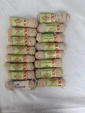 16 skeins Columbia Minerva Lady Handicraft tapestry wool Yarn England Cream NEW