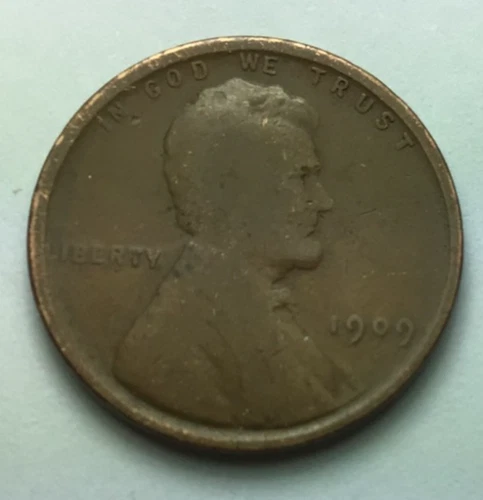 1909 VDB  :  Wheat Penny Cent ; VG condition