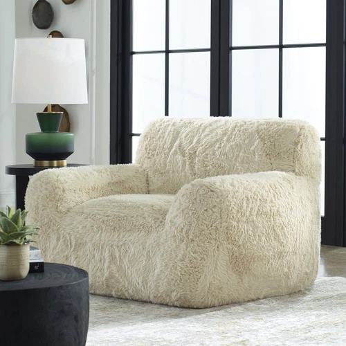 Uttermost Abide Sheepskin Accent Chair - Picture 1 of 6