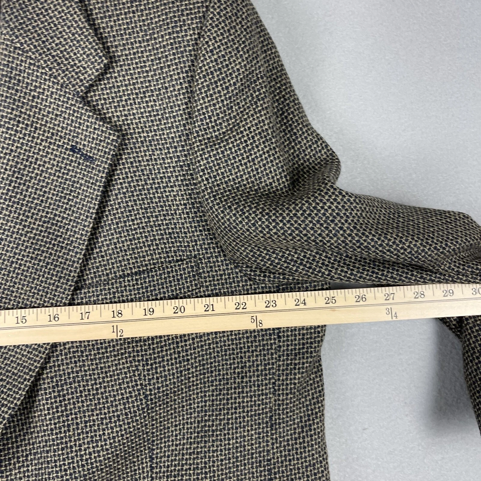 Andre Vachon Lambswool Blazer Sport Coat Mens 46S Brown 2 Button image 9
