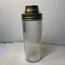 NEW Cocktail Shaker Ribbed Glass MCM drink mixer Bar Accessories 