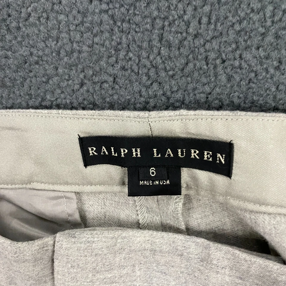 Ralph Lauren Pantalones Etiqueta Negra Mujer 6 Lana Cachemira Acampanada Pierna Pantalón Vestido Foto 2 de 4
