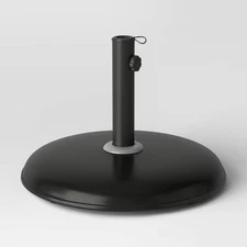 33lbs Recycled Round Outdoor Patio Market Umbrella Bases Black - Threshold