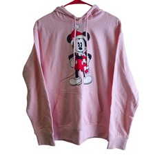 Disney Hoodie Mickey Mouse Christmas Winter Pull Over Holiday Women Med