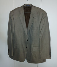 STAFFORD MEN'S CLASSIC FIT BROWN POLYESTER/RAYON SPORT JACKET-44R-NWOT-NICE