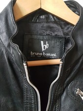 Lederjacke Damen von BRUNO BANANI Gr. 40, schwarz, Lammleder, absolut neuwertig