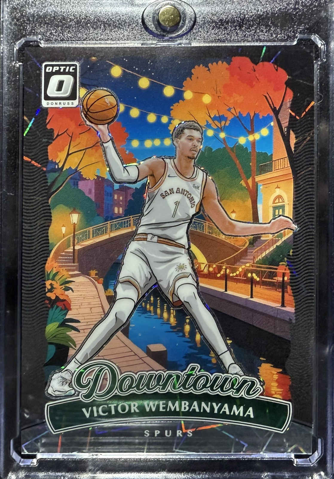 2024-25 Donruss Optic Downtown #16 Victor Wembanyama Spurs SSP CASE HIT