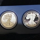 2012 American Eagle San Francisco Two-Coin Silver Proof & Reverse Proof Set