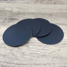 4Pcs Handmade Top Grade Italian Leather Round Coaster Hot Drink Mug Cup Mat Pad