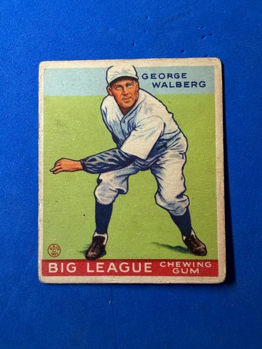 George Walberg #183 1933 Goudey card