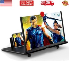 18" for Cell Phone, Mobile Phone 3D HD Magnifying Projector Screen Enlarger f...