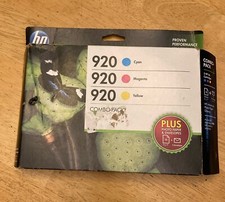 HP 920 Combo Pack Ink Cyan Magenta Yellow With Photo Paper Expired 09/2015