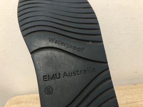 EMU AUSTRALIA UNISEX BLACK SUEDE SIDE ZIP FUR WATERPROOF BOOTS UK 4 EUR 37 AB40 - Picture 6 of 7