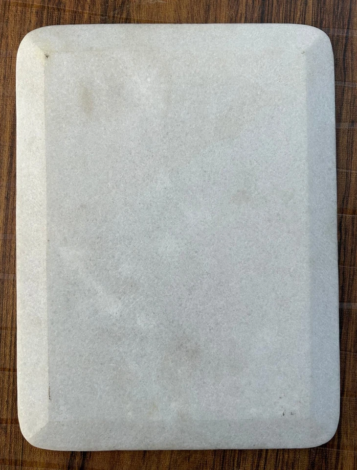 Marble Stone Serving Tray 9" X 12" Handmade Peacock mix Gemstone Inlay Work gift - Image 4 of 4