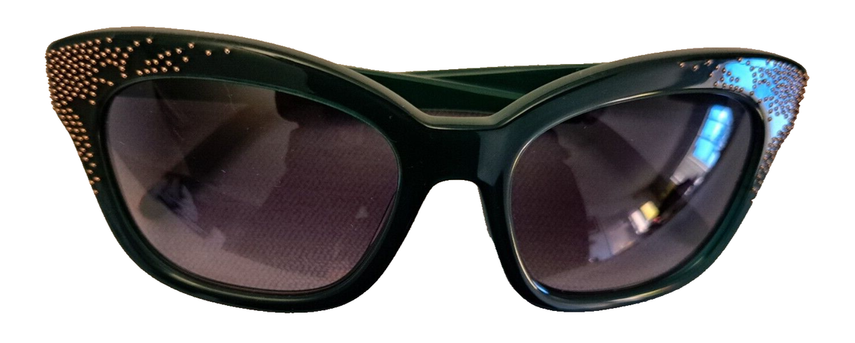 Chloe Suns CE626S Italian Green Gold Sunglasses w Case 55-19-135 Diva Eyes Italy Chloe Suns CE626S Italian Green Gold Sunglasses w Case 55-19  main image 4