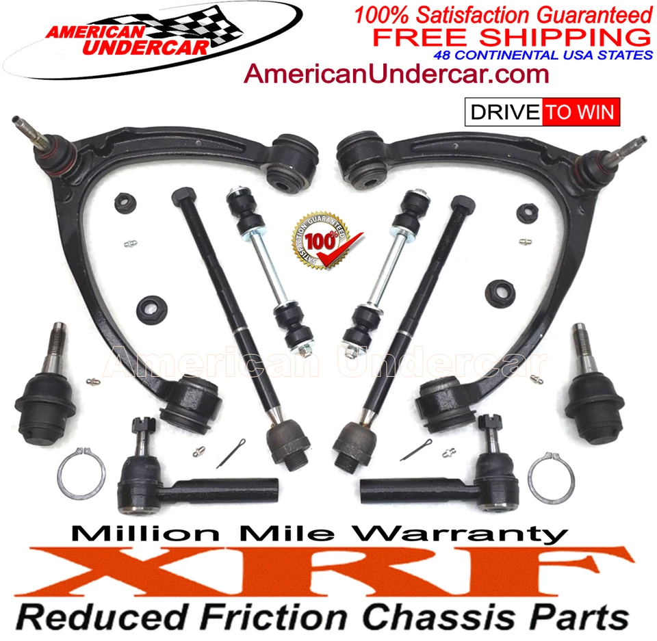 XRF Control Arm Ball Joint Tie Rod Steering Kit Cadillac Chevrolet GMC 07 - 13 - Image 2 of 4