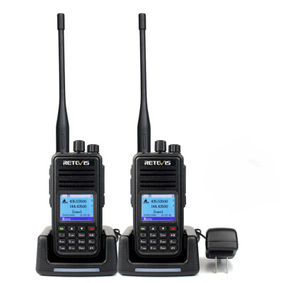2pcs Retevis RT3S Amateurfunkge GPS DMR Digital Radios 3000 Channels Dual Band