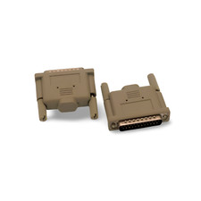 1in Parallel Loopback Tester Adapter Plug DB25 Male - Beige